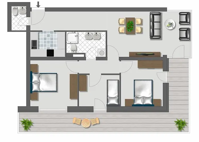 Apartment Panorama Rosie Design *